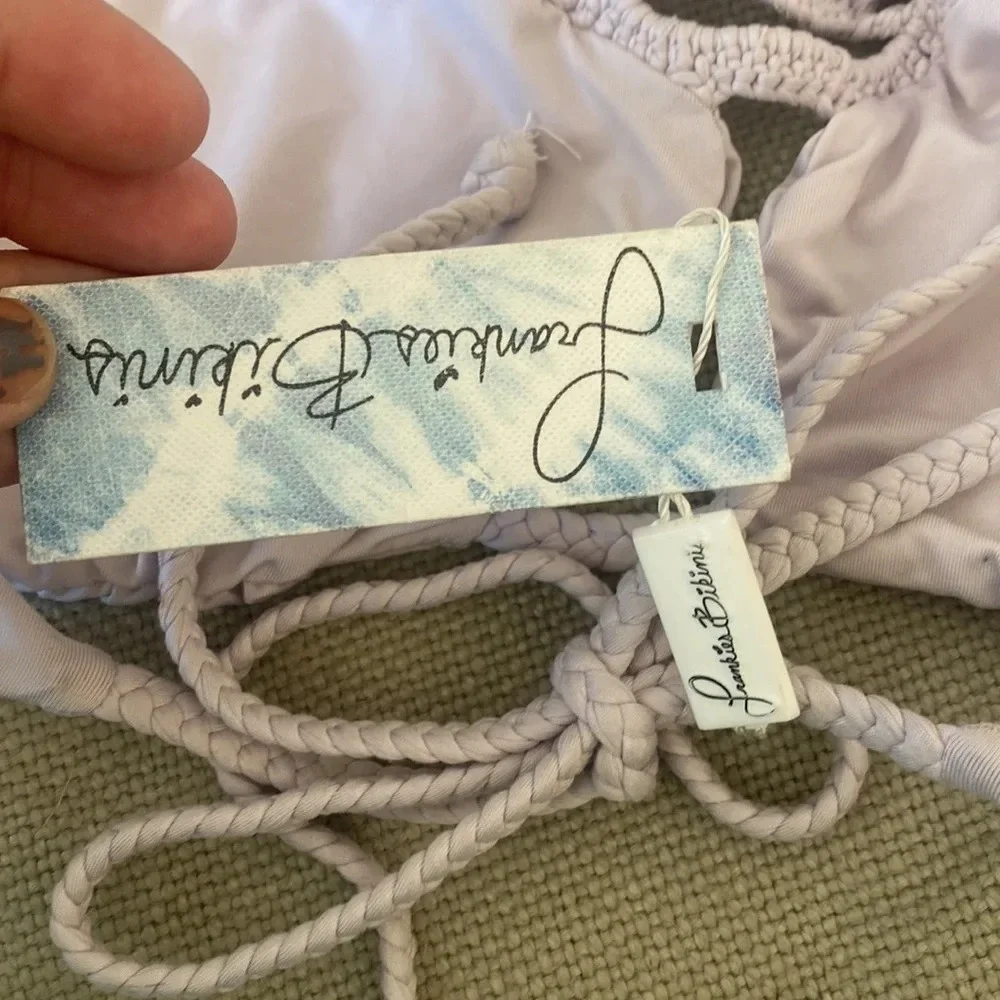 Frankie’s Bikinis Mimi Top in Lavender NWT size small